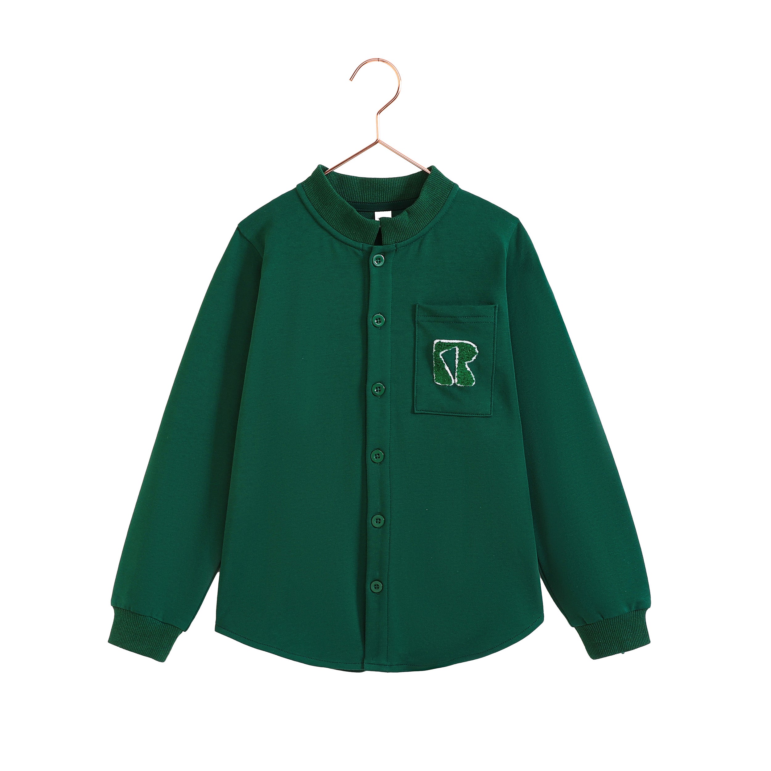 RetroKid Rowan Green French Terry Boys Shirt