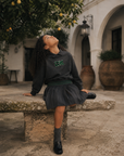 RetroKid Rowan Grey Pleated Sweat Skirt