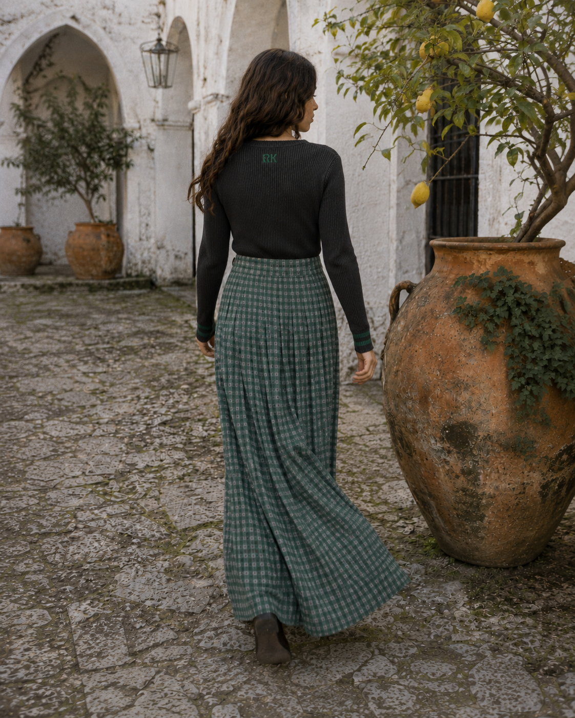 RetroKid Rowan Gingham Maxi Wrap Skirt