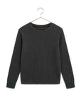 RetroKid Rowan Grey Knit Ribbed Sweater
