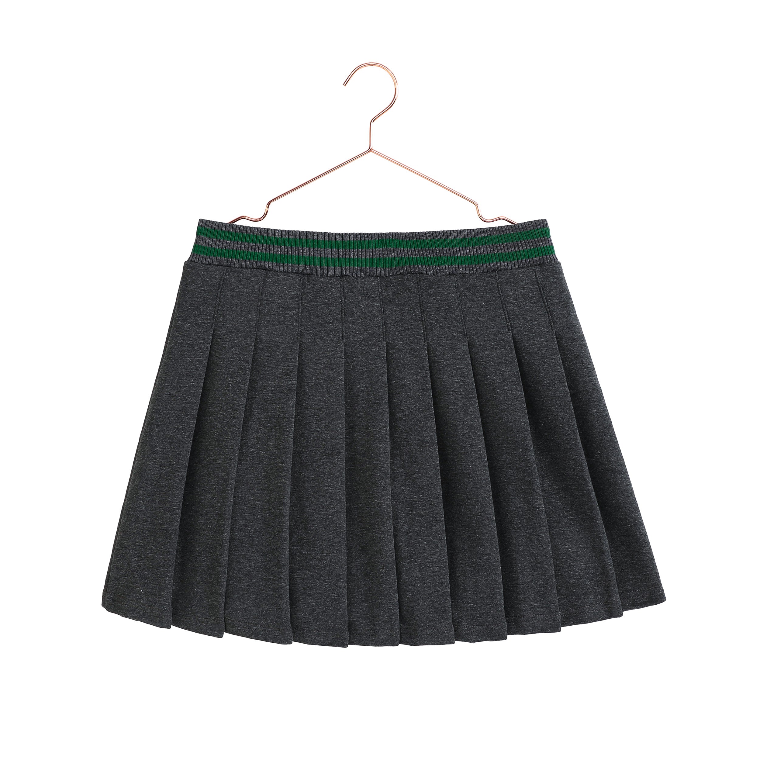 RetroKid Rowan Grey Pleated Sweat Skirt