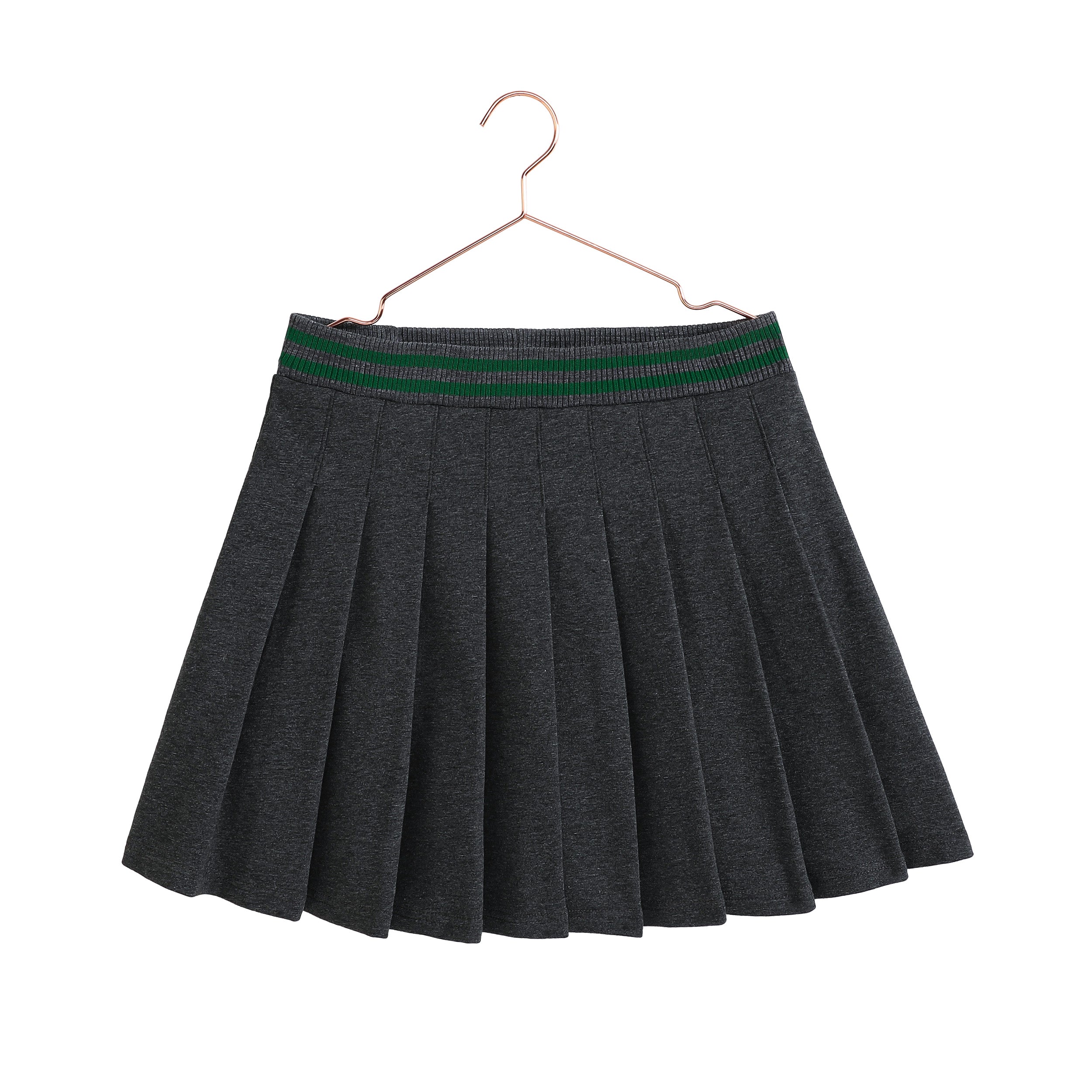 RetroKid Rowan Grey Pleated Sweat Skirt