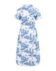 TNTRM Toile Blue Safari Dress