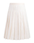 TNTRM White Rewoven Pleated Skirt Set