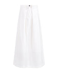 TNTRM White Seersucker Pleat Skirt Set