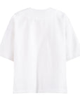 TNTRM White Seersucker Pleat Skirt Set