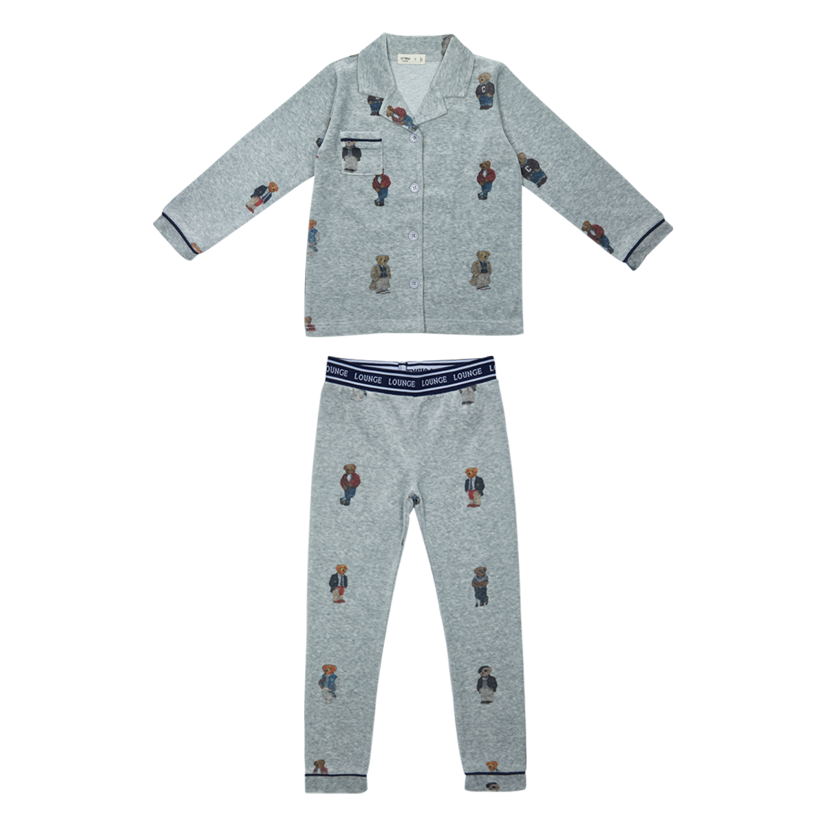 Crew Kids Navy Bear Pajama