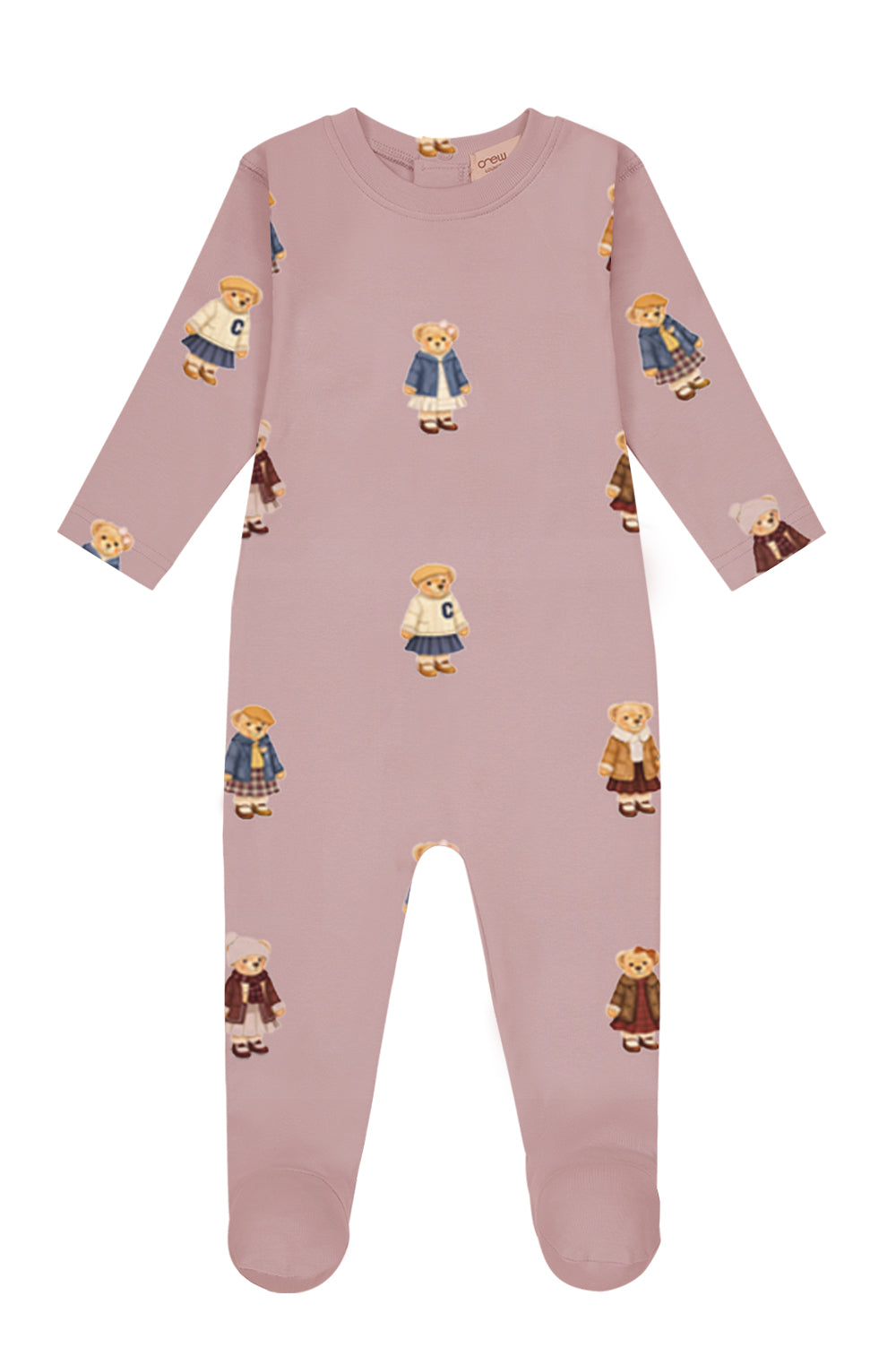 Crew Kids Dusk Teddy Patter Pajama Footie