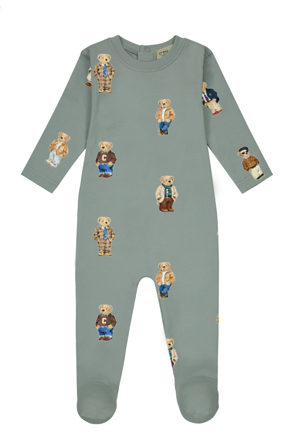 Crew Kids Jade Teddy Patter Pajama Footie