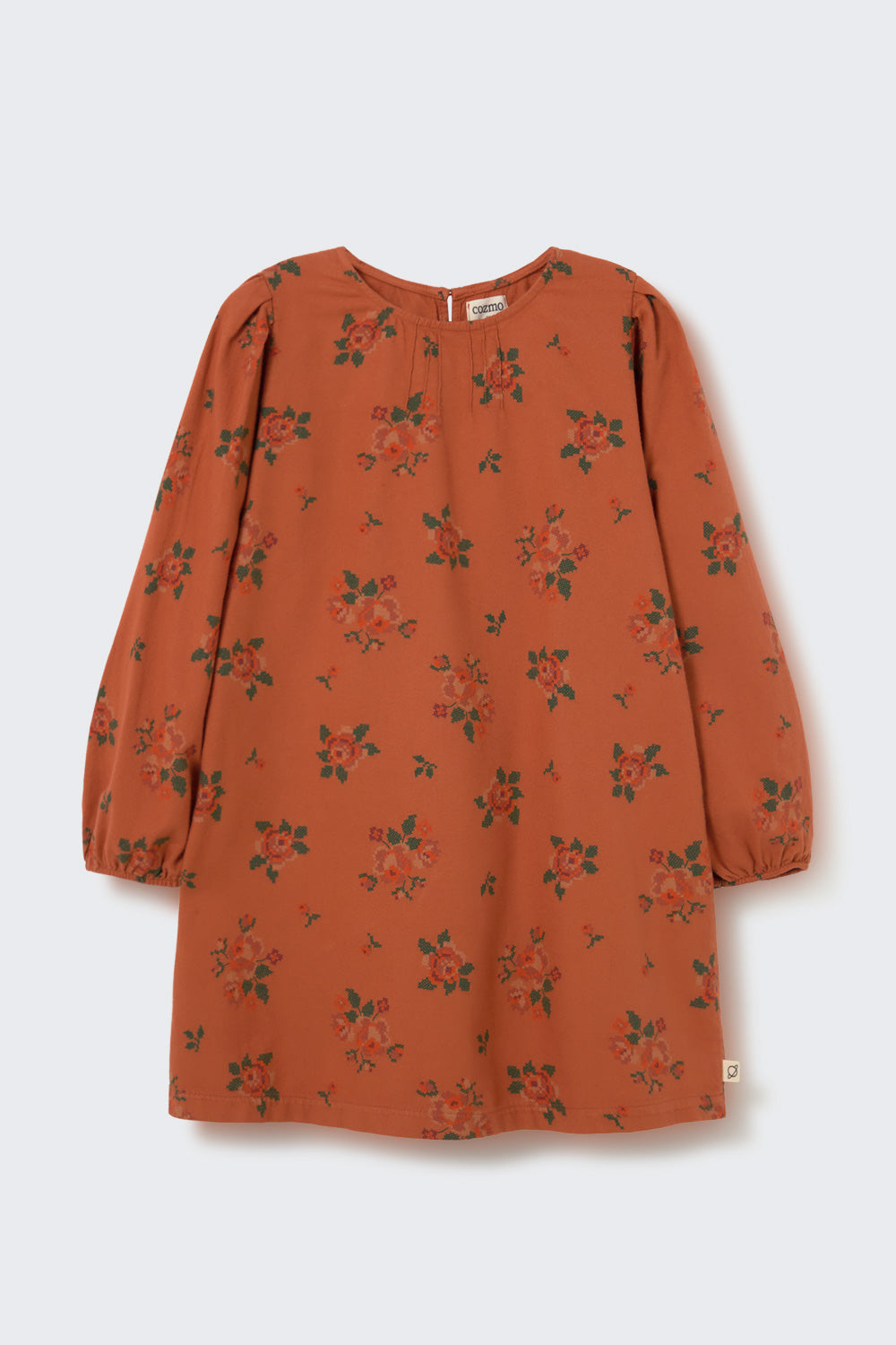 My Little Cozmo Ginger Cross Stitch Floral Dress