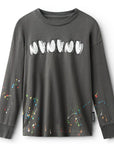 NuNuNu Graphite Splash Long Sleeve