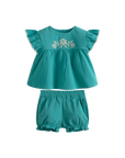 Cera Una Volta Emerald Green Franca Bloomer Set