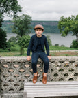 Sweet Threads Navy Stripe Orian Blazer