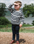 Sweet Threads Calvin Geometric Sweater