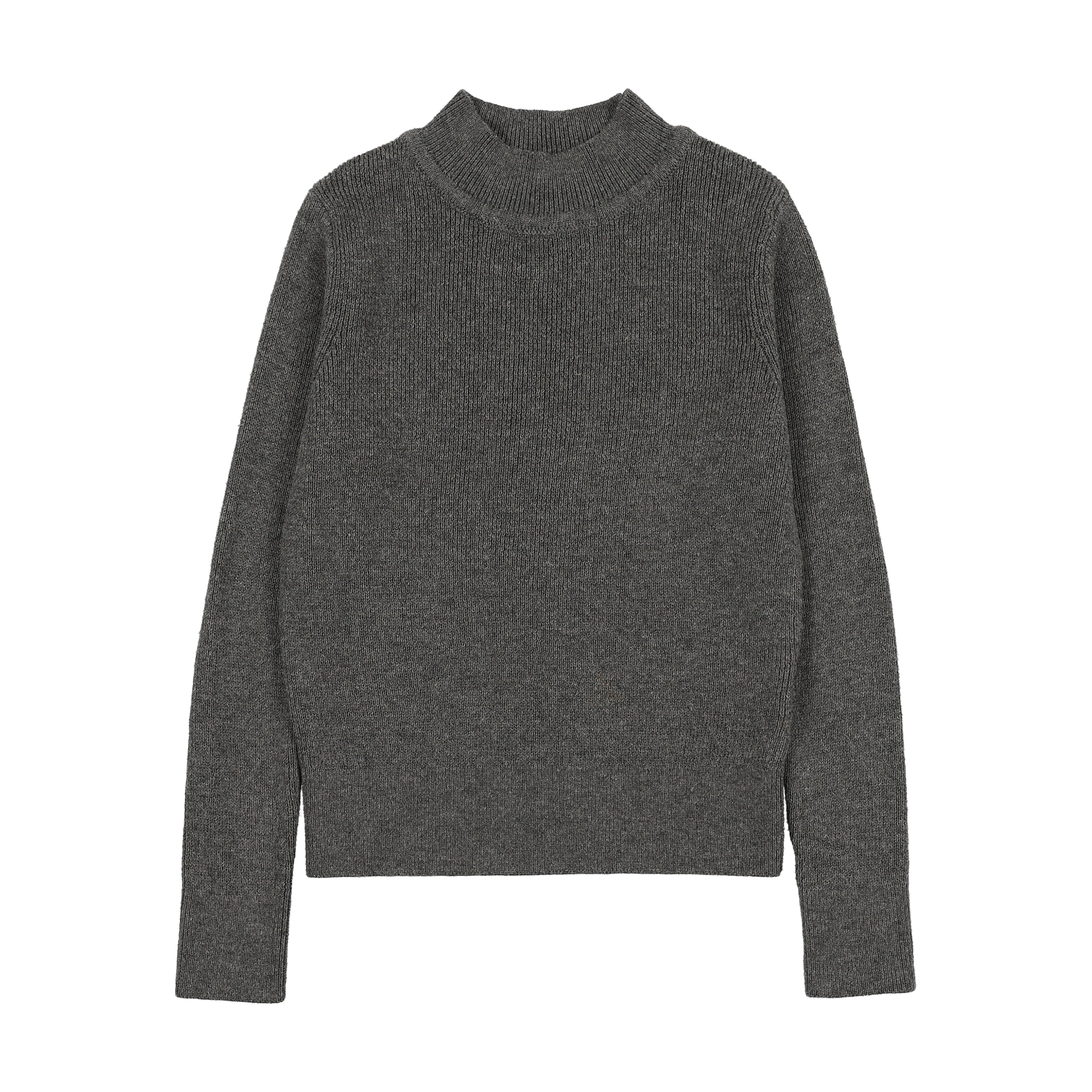 Sweet Threads Grey Signature Ribbed Top
