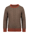 Pernille Brick and Brown Knit Sweater