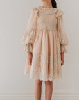 Petit Amalie Cream Lace Applique Baby Doll Dress