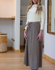 La Nina Teen Brown Wool Skirt