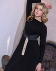 Bonjour Teen Contrast Belt Maxi