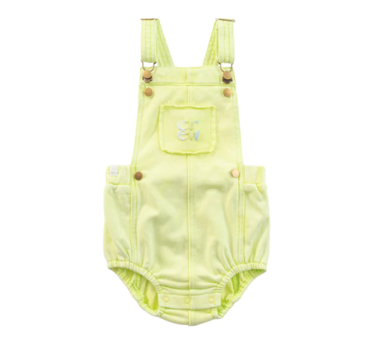 Crew Kids Green Sweat Overall Bubble