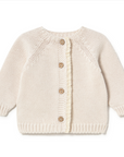 Li And Me Cream Cardigan Set