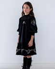 Petite Amalie Embroidered Cord Dress