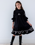 Petite Amalie Embroidered Cord Dress
