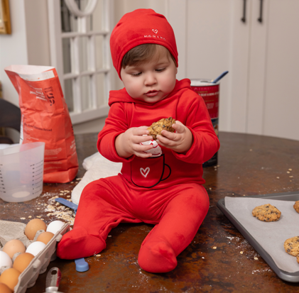 Miss Mini Girl Whipped Hooded Romper + Beanie