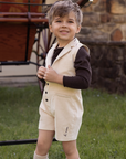 La Nina Cream Corduroy Boys 3pc Set