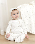 Bee And Dee Sweet Berry Print Footie Set