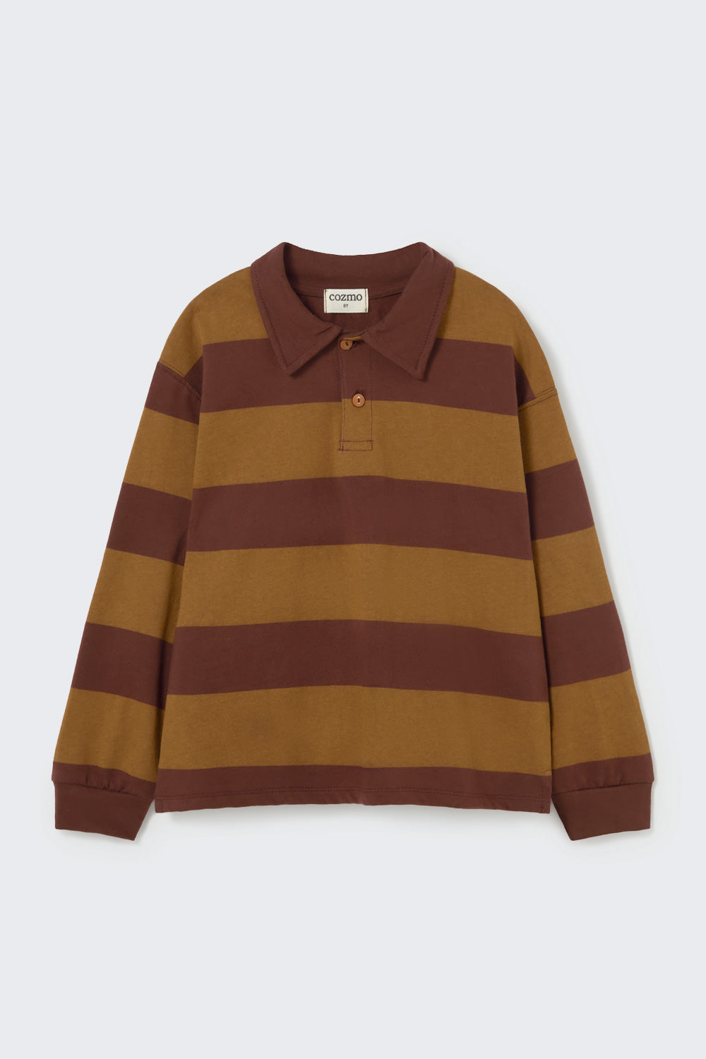 My Little Cozmo Chocolate Rugby Stiped Top