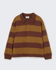My Little Cozmo Chocolate Rugby Stiped Top