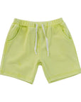 Crew Kids Green Sweat Wash Shorts