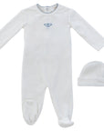 Kipp Blue Flutter Footie Set