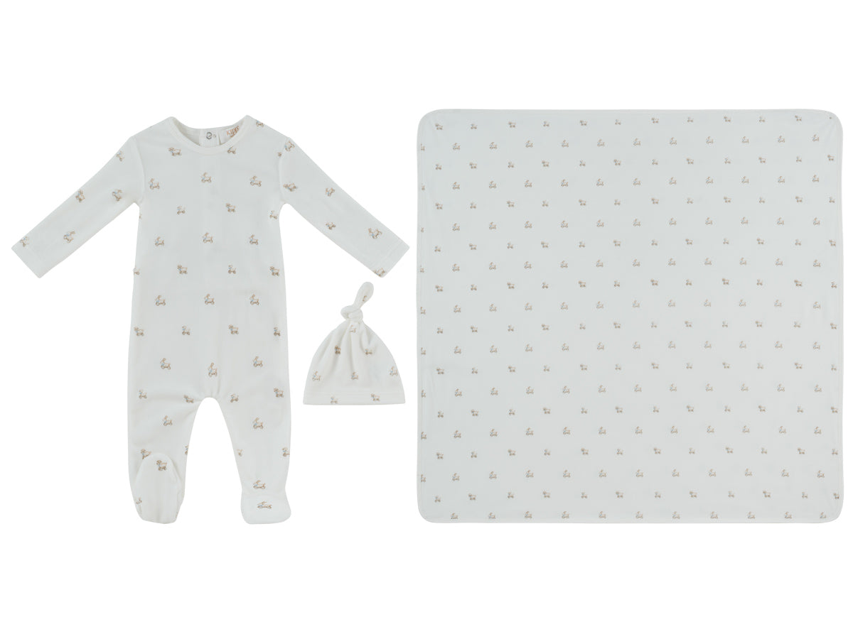 Kipp Petits Amis Blue Footie Set