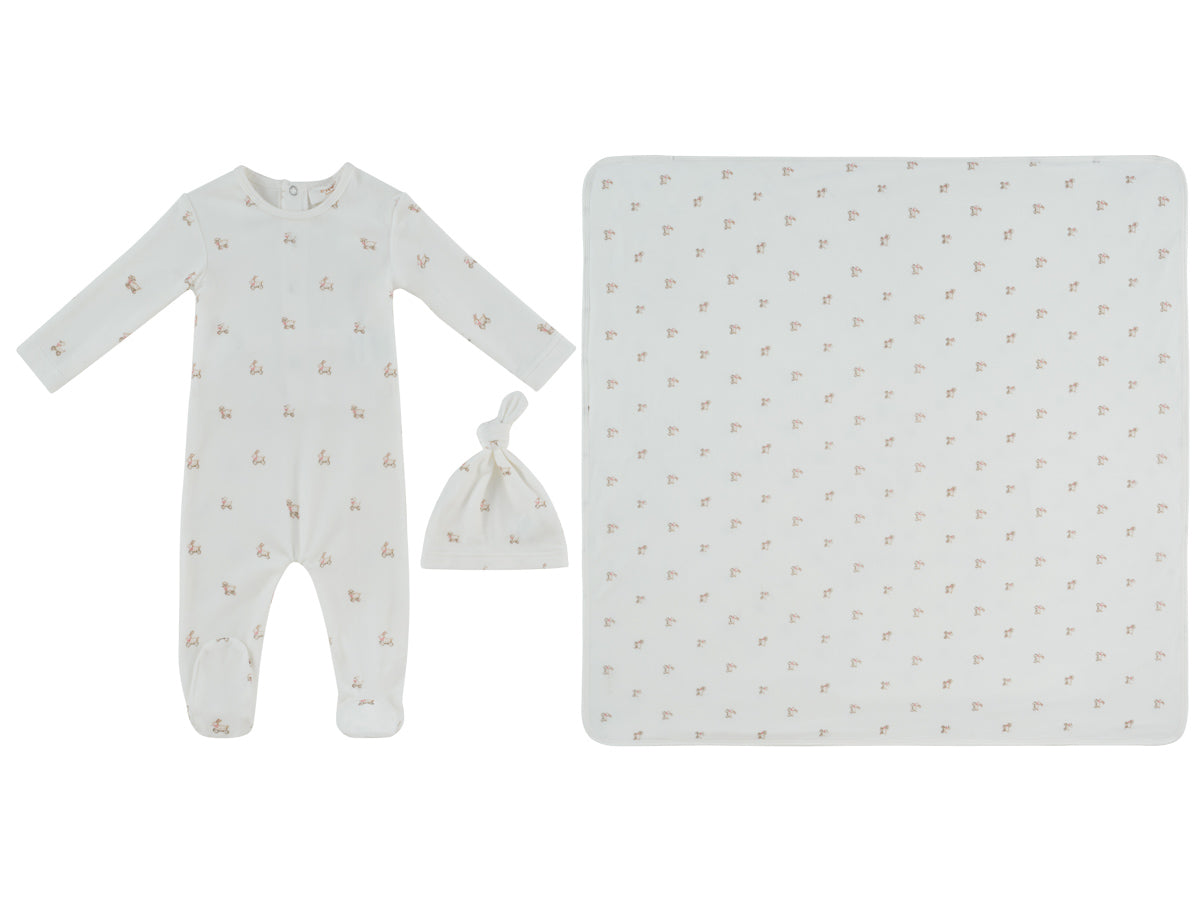 Kipp Petits Amis Pink Footie Set