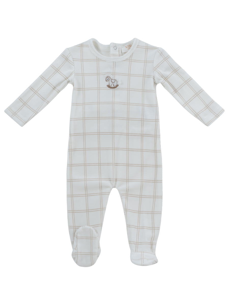 Kipp Stone Whinny Plaid Footie