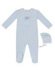 Kipp Blue Bunny Stripe Footie