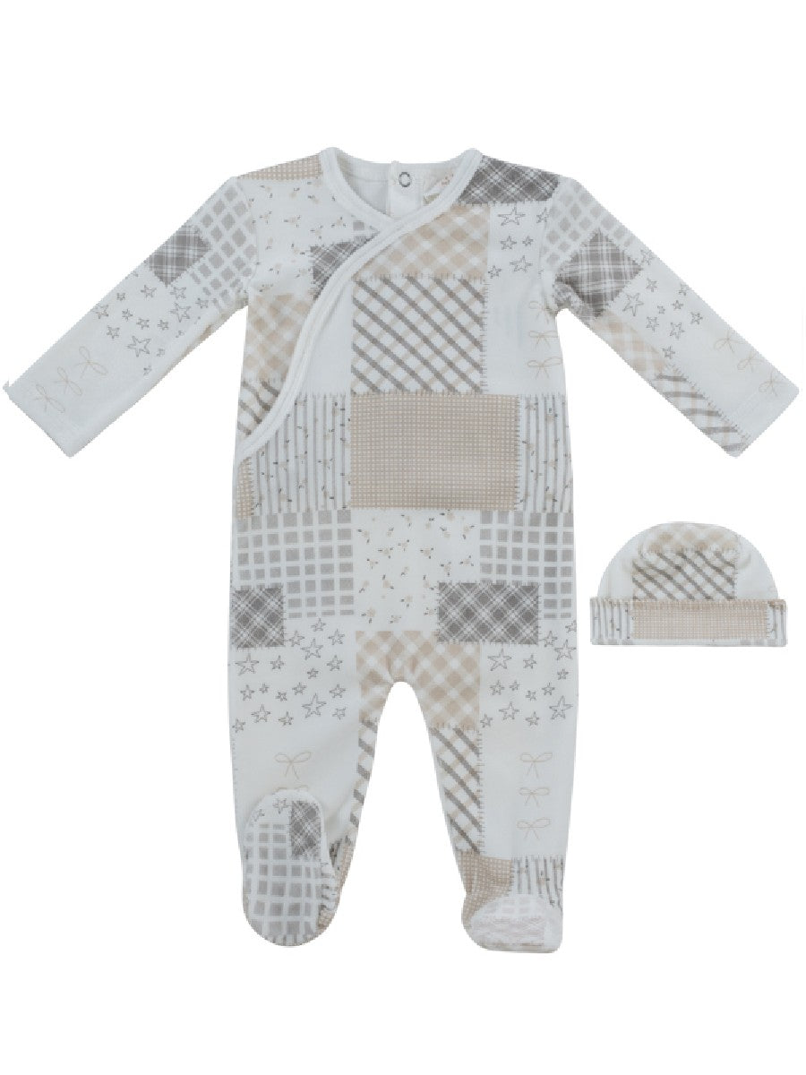 Kipp Stone Patchwork Footie