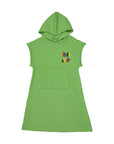 Bopop Green Logo Short Sleeve Dress