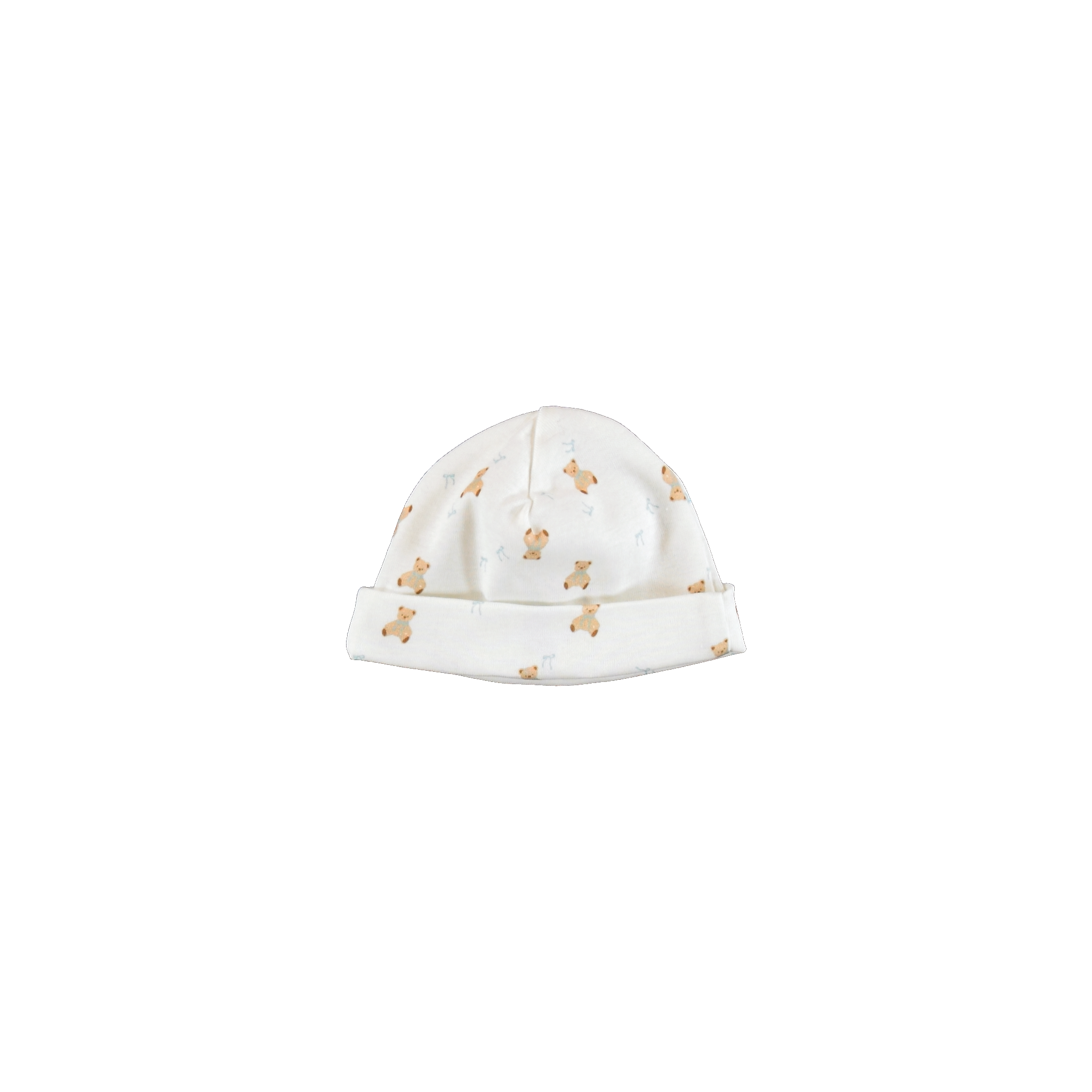 Bebe Organic Blue Teddy Footie + Hat