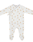 Bebe Organic Blue Teddy Footie + Hat