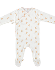 Bebe Organic Pink Teddy Footie + Hat