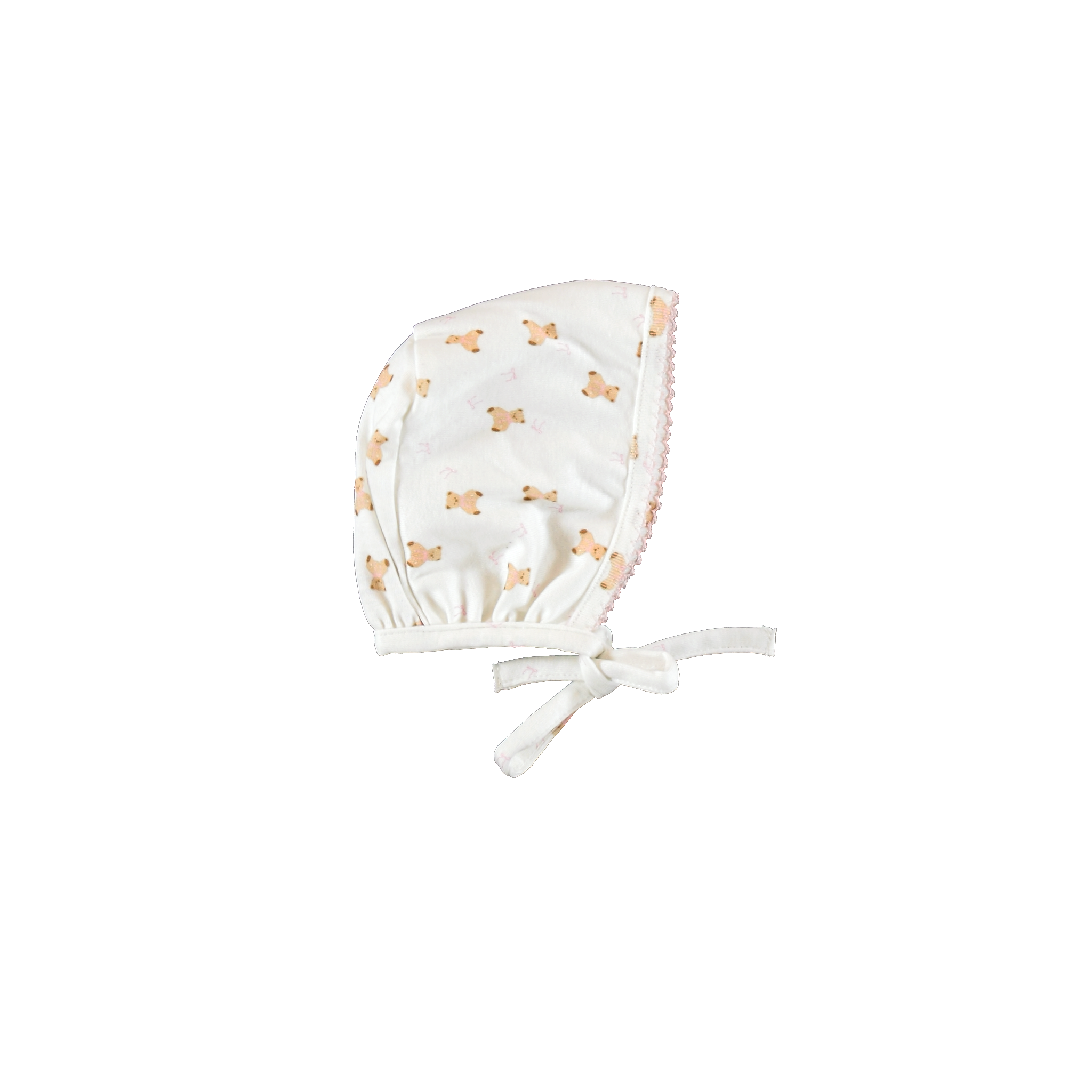 Bebe Organic Pink Teddy Footie + Hat