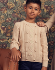 Teela Beige Cable Blazer