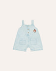 The Campamento Light Blue Denim Romper