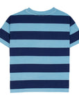 Wynken Turquoise Wide Stripe T-Shirt