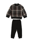 Maniere Montee Winter Plaid Unisex Baby Set
