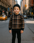 Maniere Montee Winter Plaid Unisex Baby Set