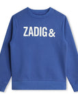 Zadig & Voltaire Electric Blue Logo Sweatshirt